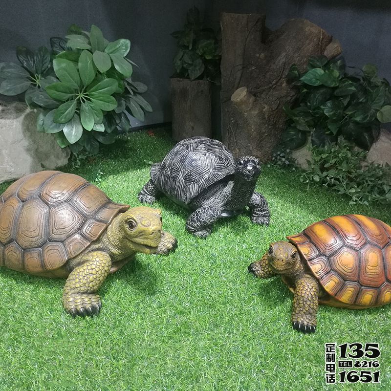 戶(hù)外園林創(chuàng)意玻璃鋼仿真烏龜?shù)袼? title=