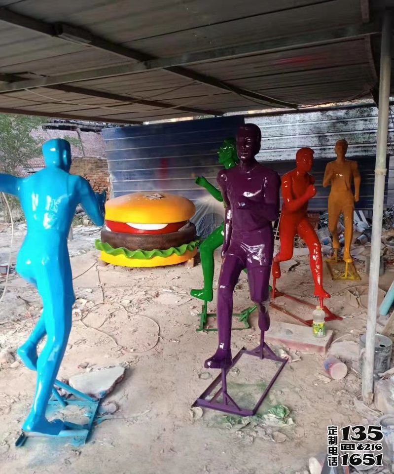 玻璃鋼彩繪運動員跑步人物雕塑 玻璃鋼彩繪運動員跑步人物雕塑