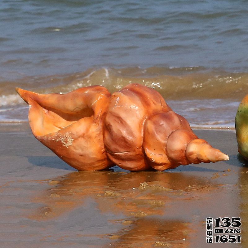 紅色玻璃鋼仿真海螺戶外擺件 紅色玻璃鋼仿真海螺戶外擺件